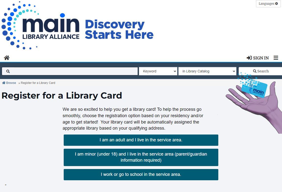 Apply for a Library Card